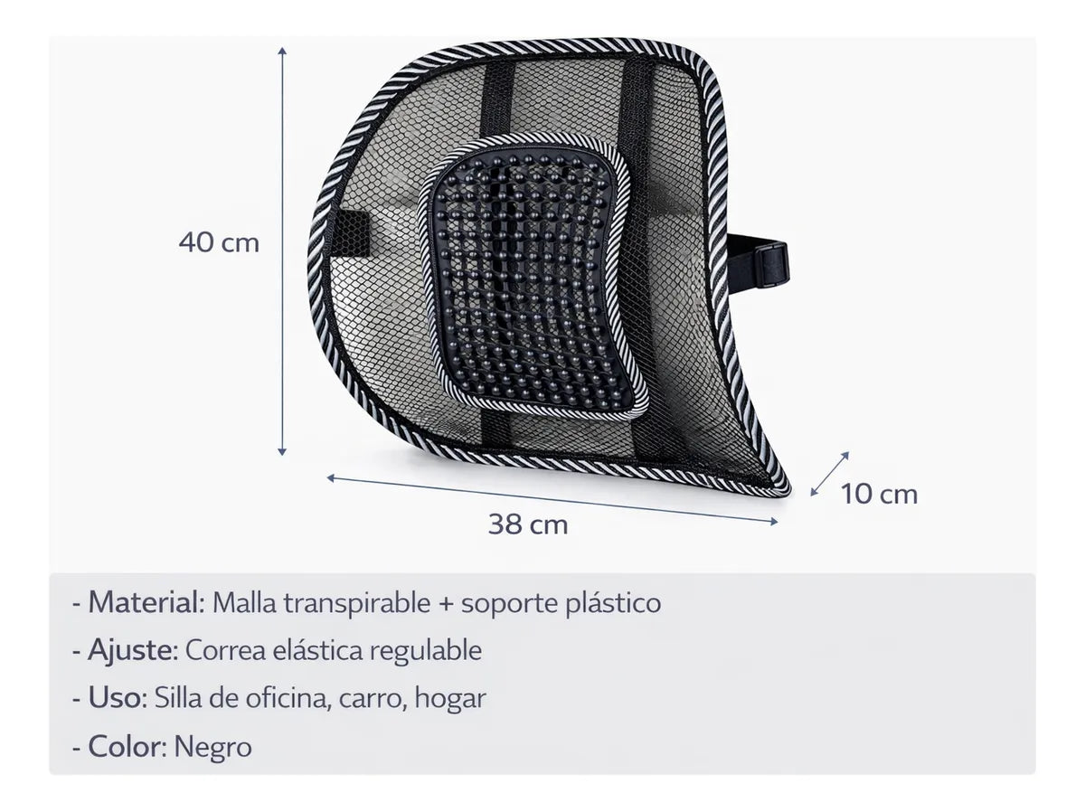 Soporte lumbar Ergonómico